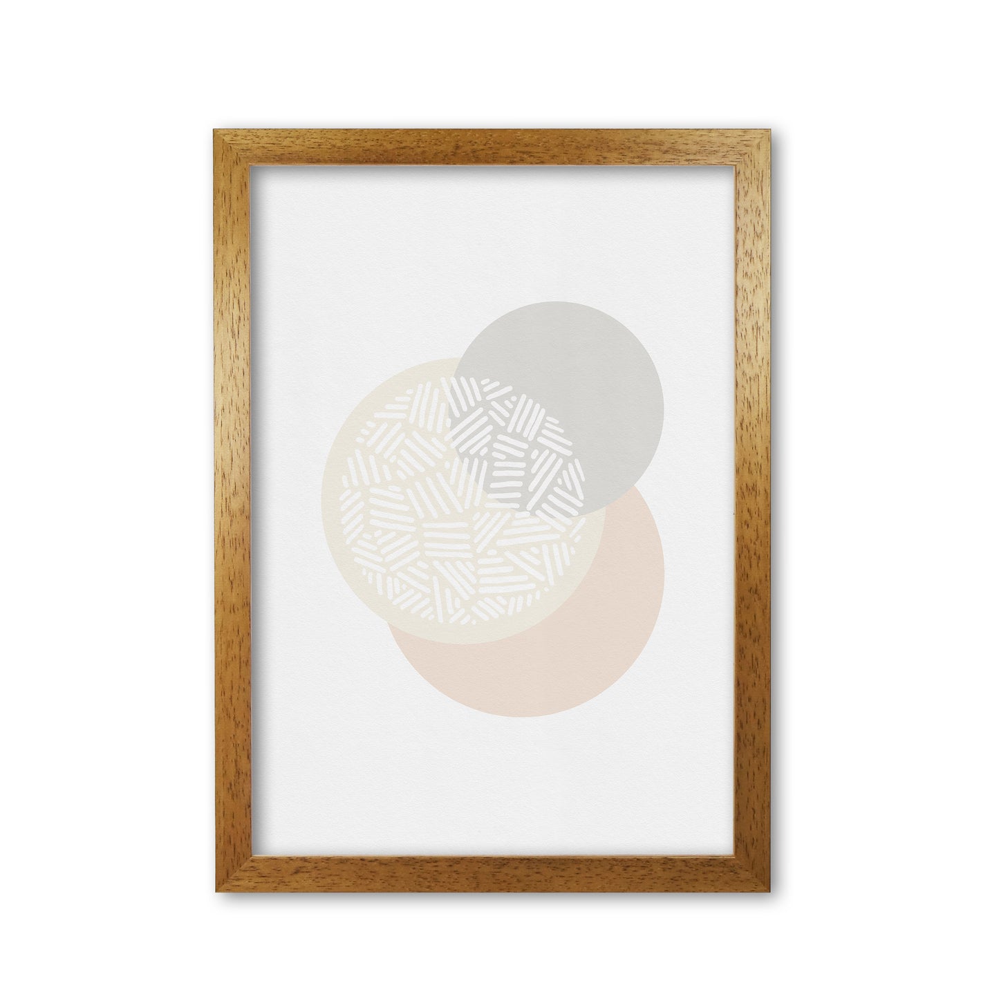Minimalist Geometric IV Print By Orara Studio Oak Grain