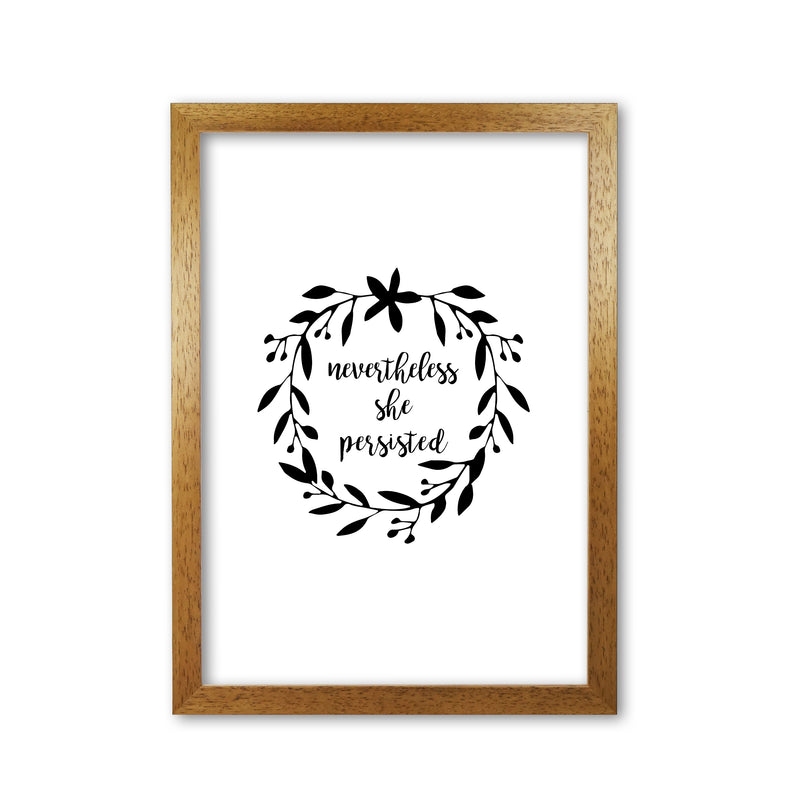 Nevertheless She Persisted Illustration Print By Orara Studio Oak Grain