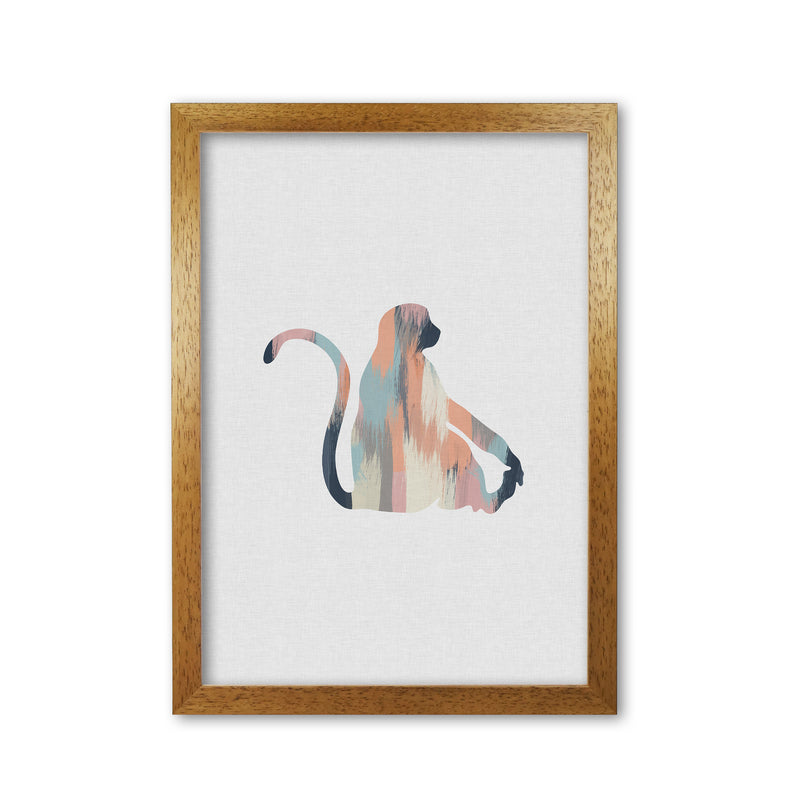 Pastel Monkey Print By Orara Studio Animal Art Print Oak Grain