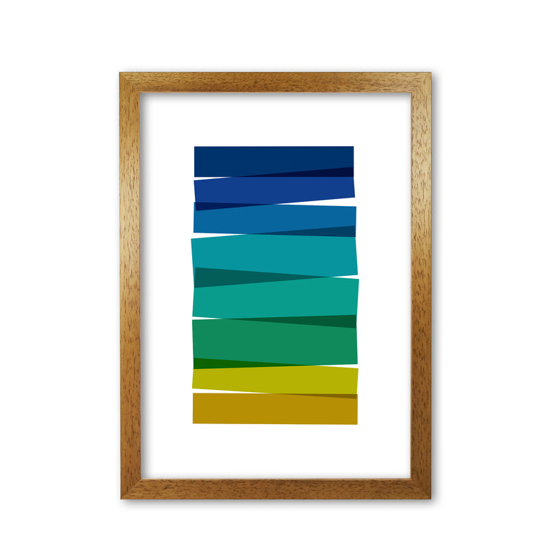 Stripes I Print By Orara Studio Oak Grain