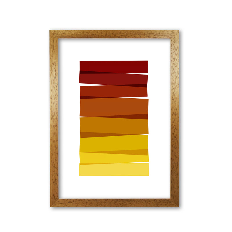 Stripes II Print By Orara Studio Oak Grain
