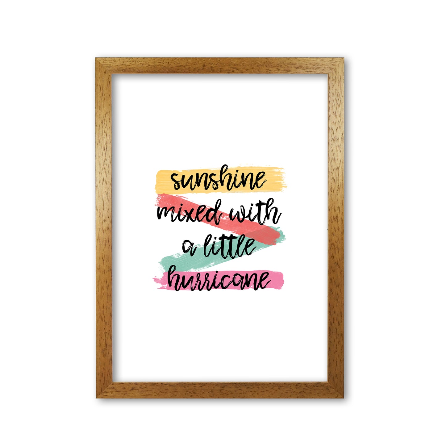 Sunshine Mixed With A Little Hurricane Print By Orara Studio Oak Grain