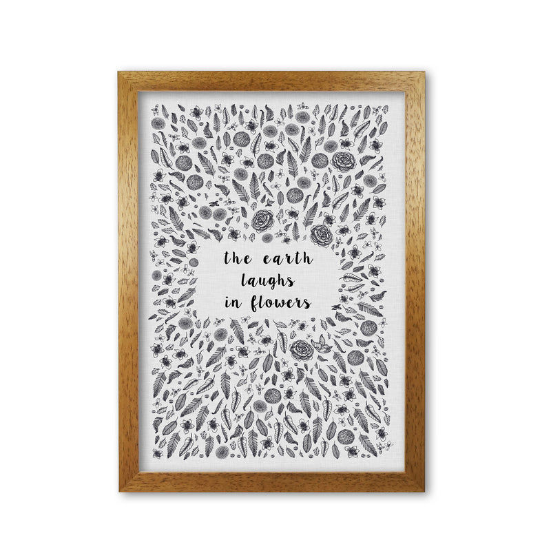 The Earth Laughs In Flowers Shakespeare Quote Print By Orara Studio Oak Grain