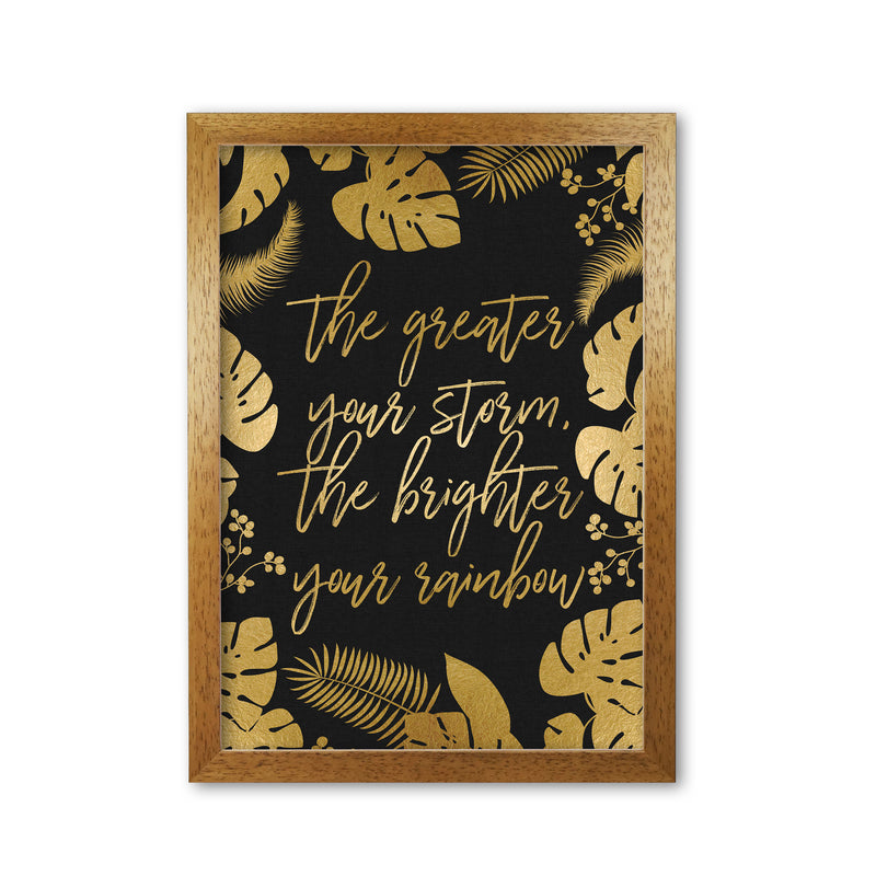 The Greater Your Storm Print By Orara Studio Oak Grain