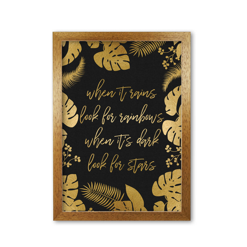 When It Rains Print By Orara Studio Oak Grain