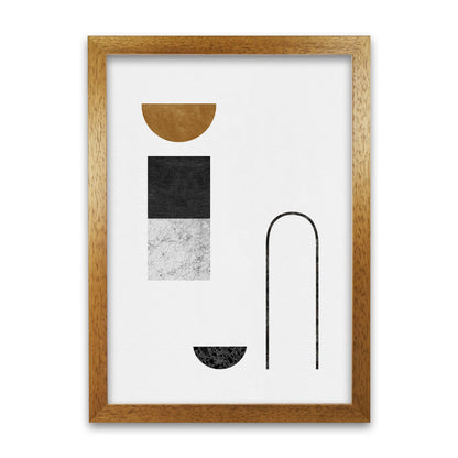 Abstract Geometric IV Art Print by Orara Studio A1 Oak Frame