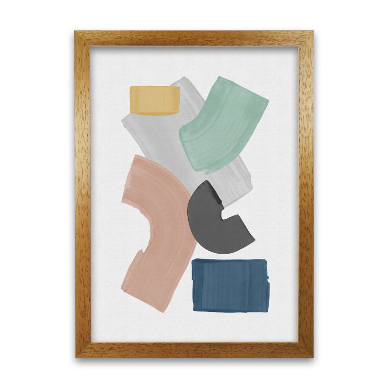 Pastel Paint Blocks Art Print by Orara Studio A1 Black Frame