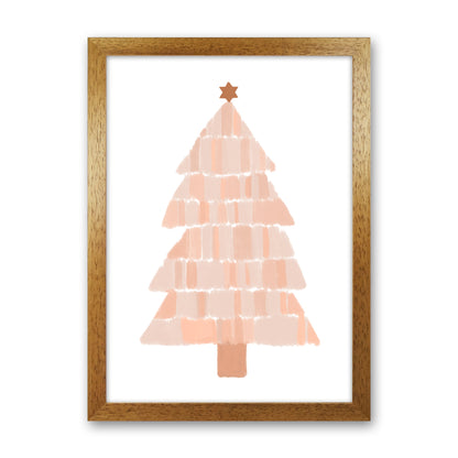 Christmas Tree Painting Christmas Art Print by Orara Studio Oak Grain