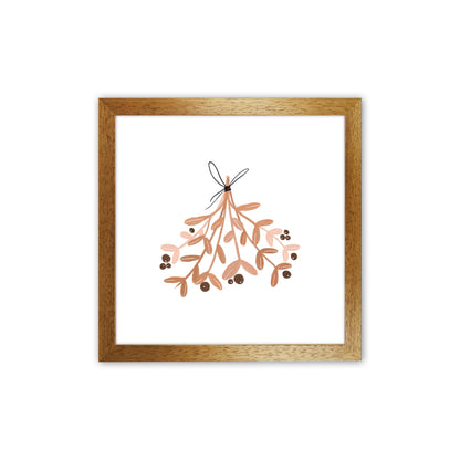 Mistletoe Christmas Art Print by Orara Studio Oak Grain