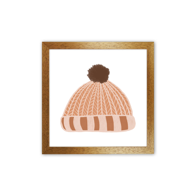 Wooly Hat Christmas Art Print by Orara Studio Oak Grain