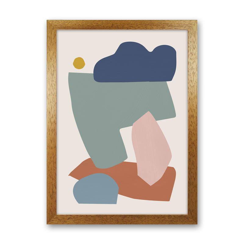 Collage Pastel I Art Print by Orara Studios Oak Grain