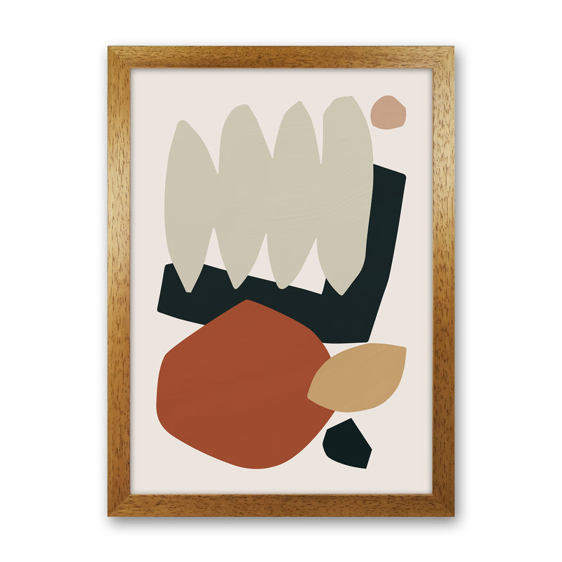 Collage Earth II Art Print by Orara Studios Oak Grain