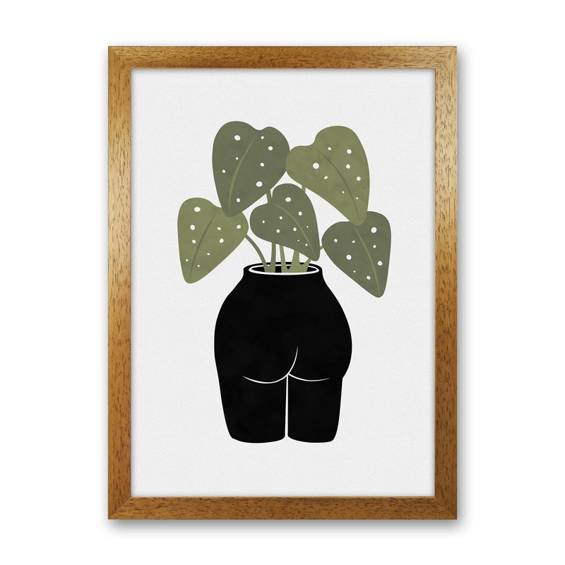 Butt-anical Vase Art Print by Orara Studios Oak Grain