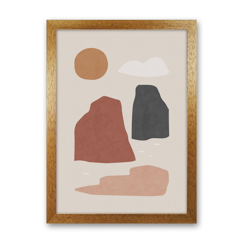 Landscape & Sun Art Print by Orara Studio Oak Grain