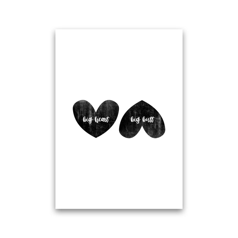 Big Heart Big Butt Humorous Art Print By Orara Studio Print Only