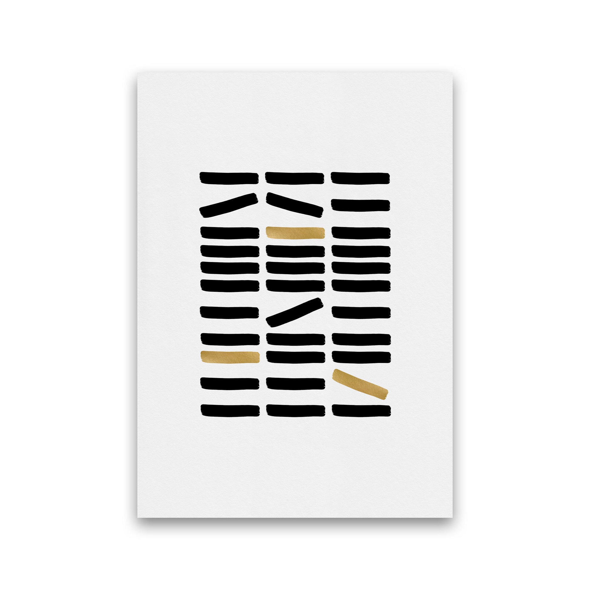 Black And Gold Abstract Print By Orara Studio Print Only