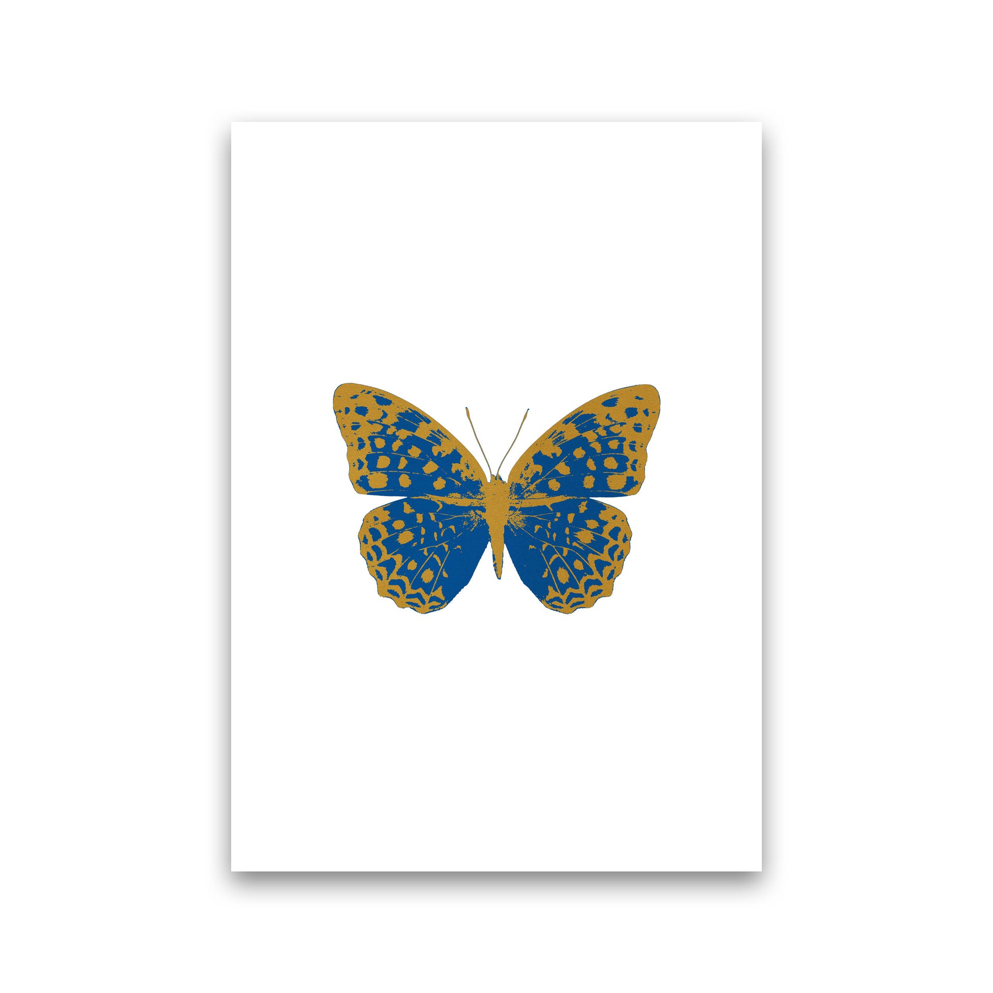 Blue Butterfly Print By Orara Studio Animal Art Print Print Only