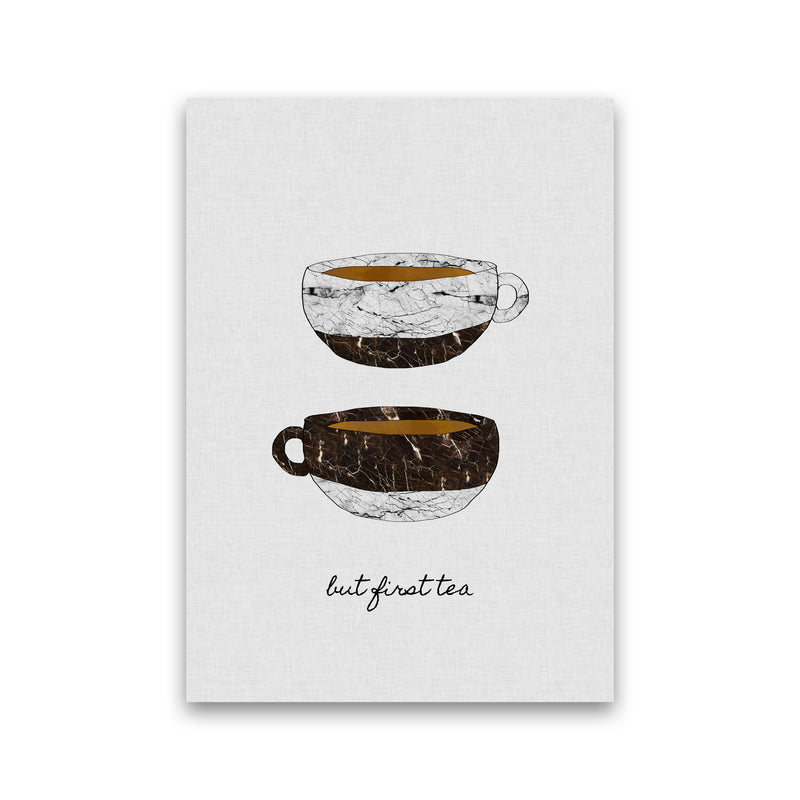 But First Tea Print By Orara Studio, Framed Kitchen Wall Art Print Only