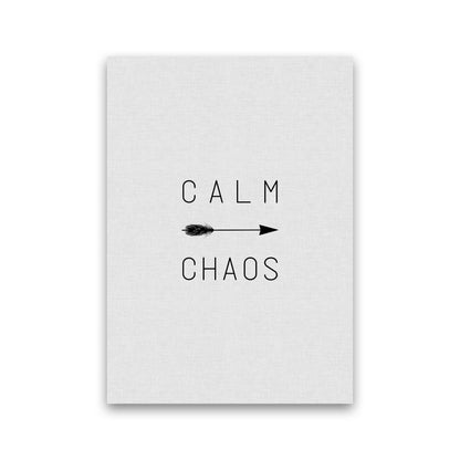 Calm Chaos Arrow Quote Print By Orara Studio Print Only