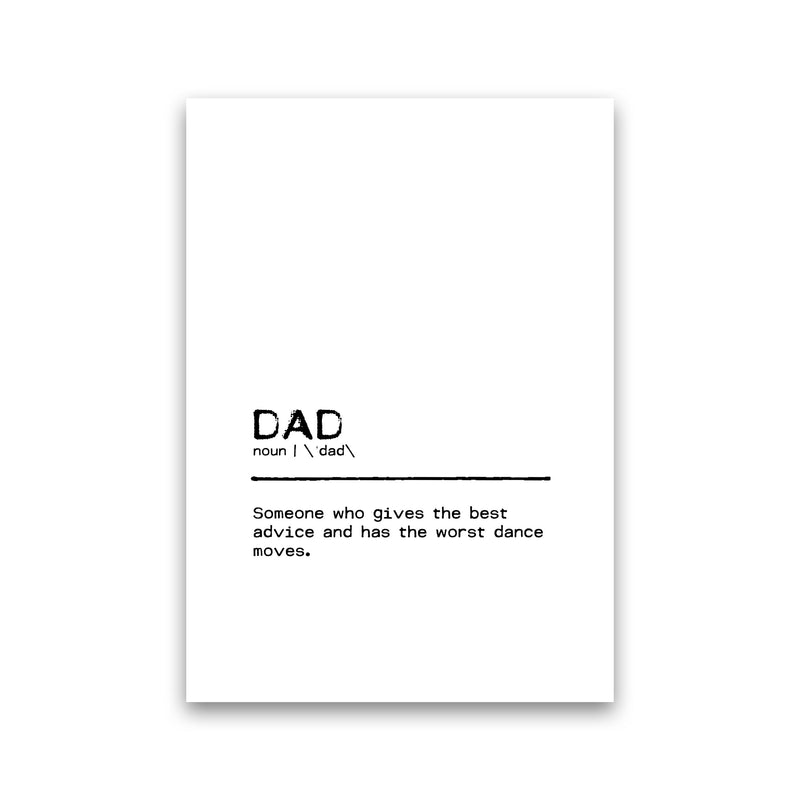 Dad Best Definition Quote Print By Orara Studio Print Only