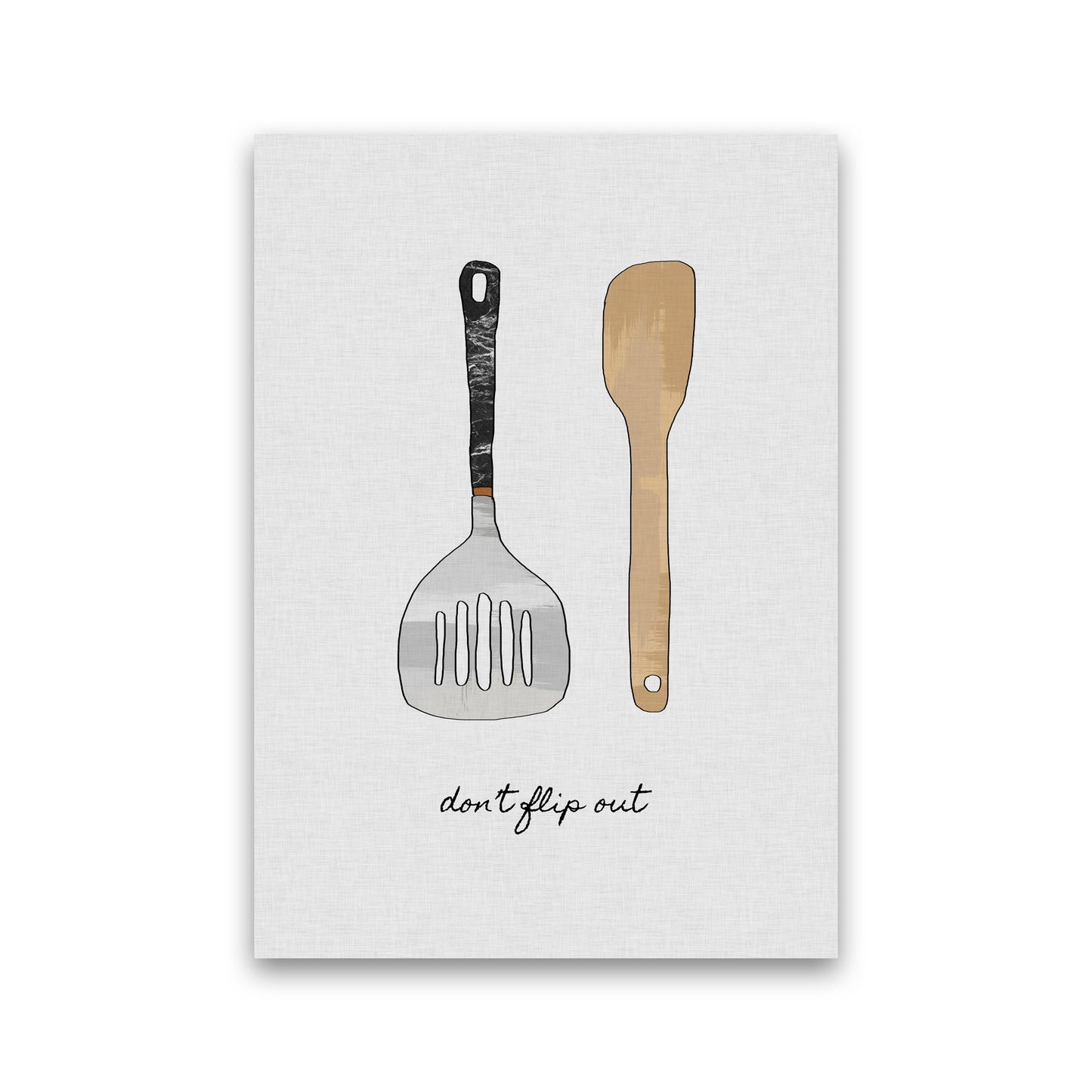Don&#39;t Flip Out Print By Orara Studio, Framed Kitchen Wall Art Print Only