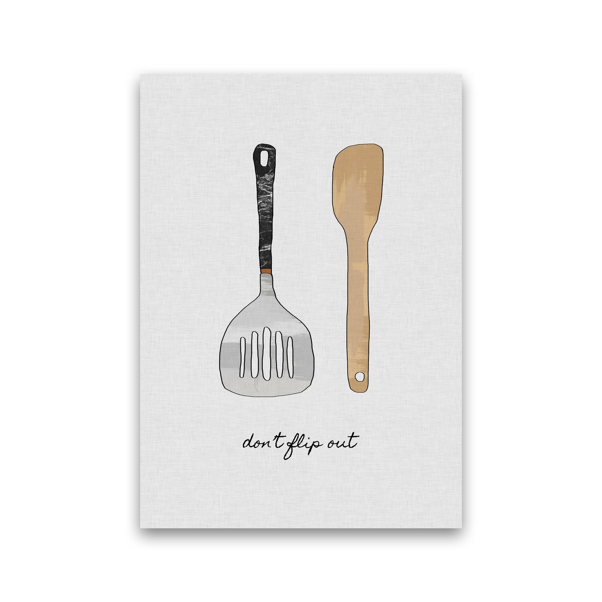 Don&#39;t Flip Out Print By Orara Studio, Framed Kitchen Wall Art Print Only