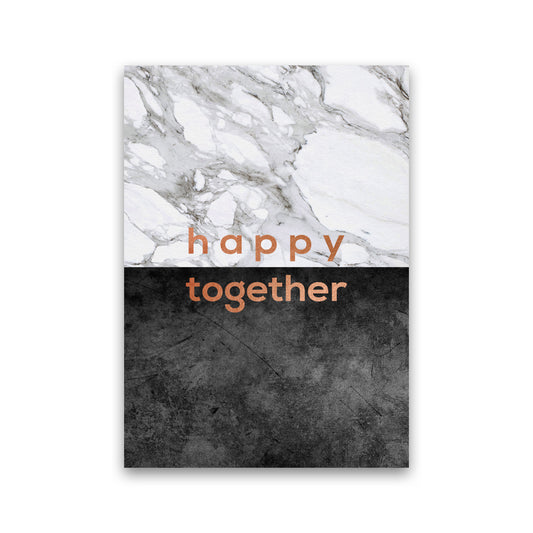 Happy Together Copper Quote Print By Orara Studio Print Only