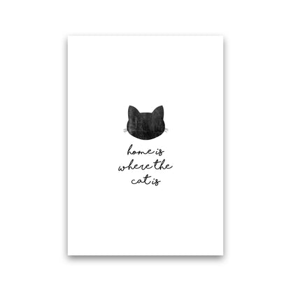 Home Is Where The Cat Is Print By Orara Studio Animal Art Print Print Only