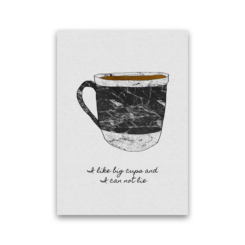 I Like Big Cups Print By Orara Studio, Framed Kitchen Wall Art Print Only