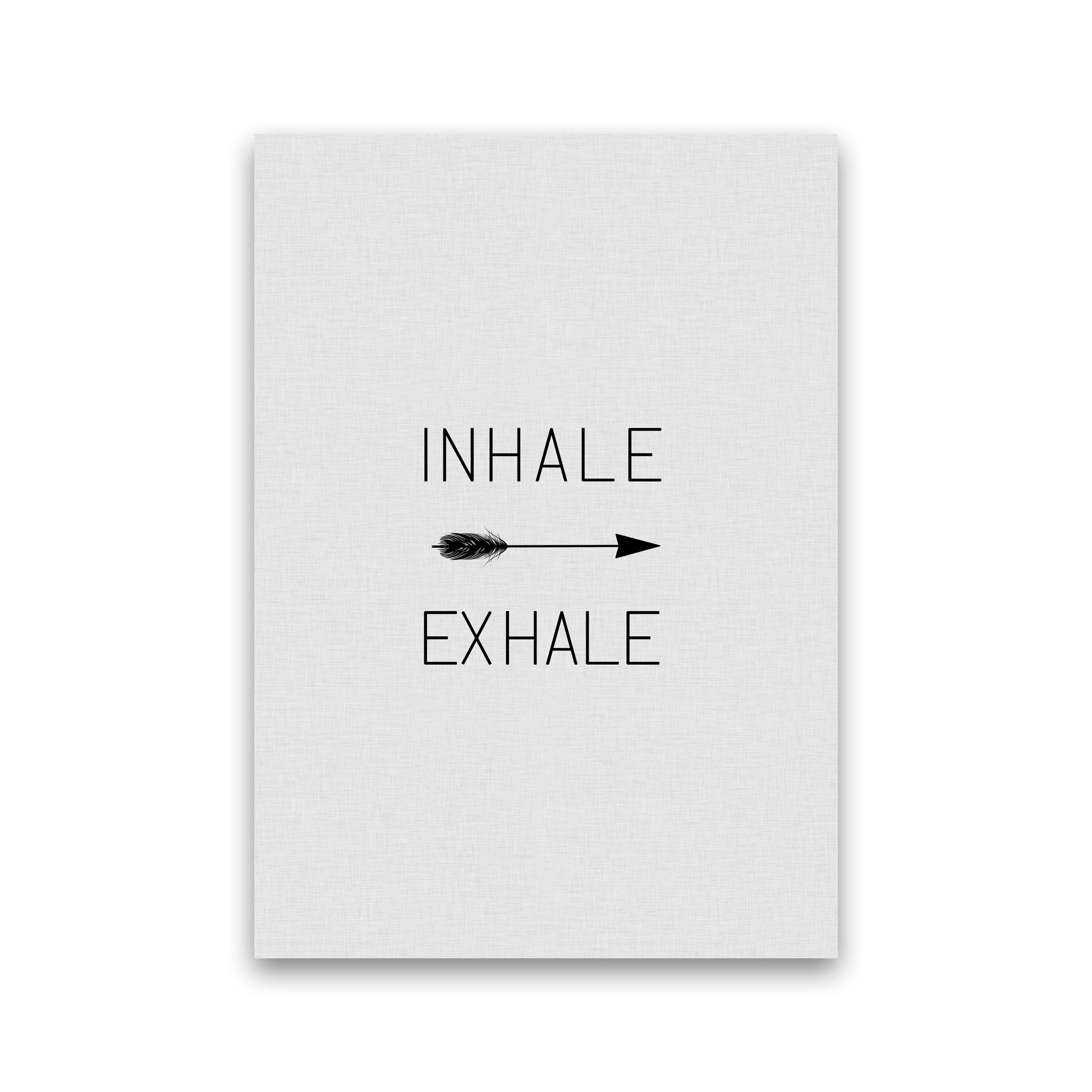 Inhale Exhale Arrow Quote Print By Orara Studio Print Only