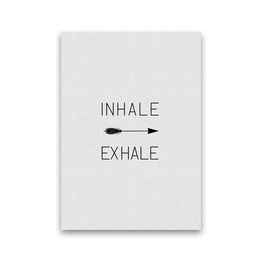 Inhale Exhale Arrow Quote Print By Orara Studio Print Only