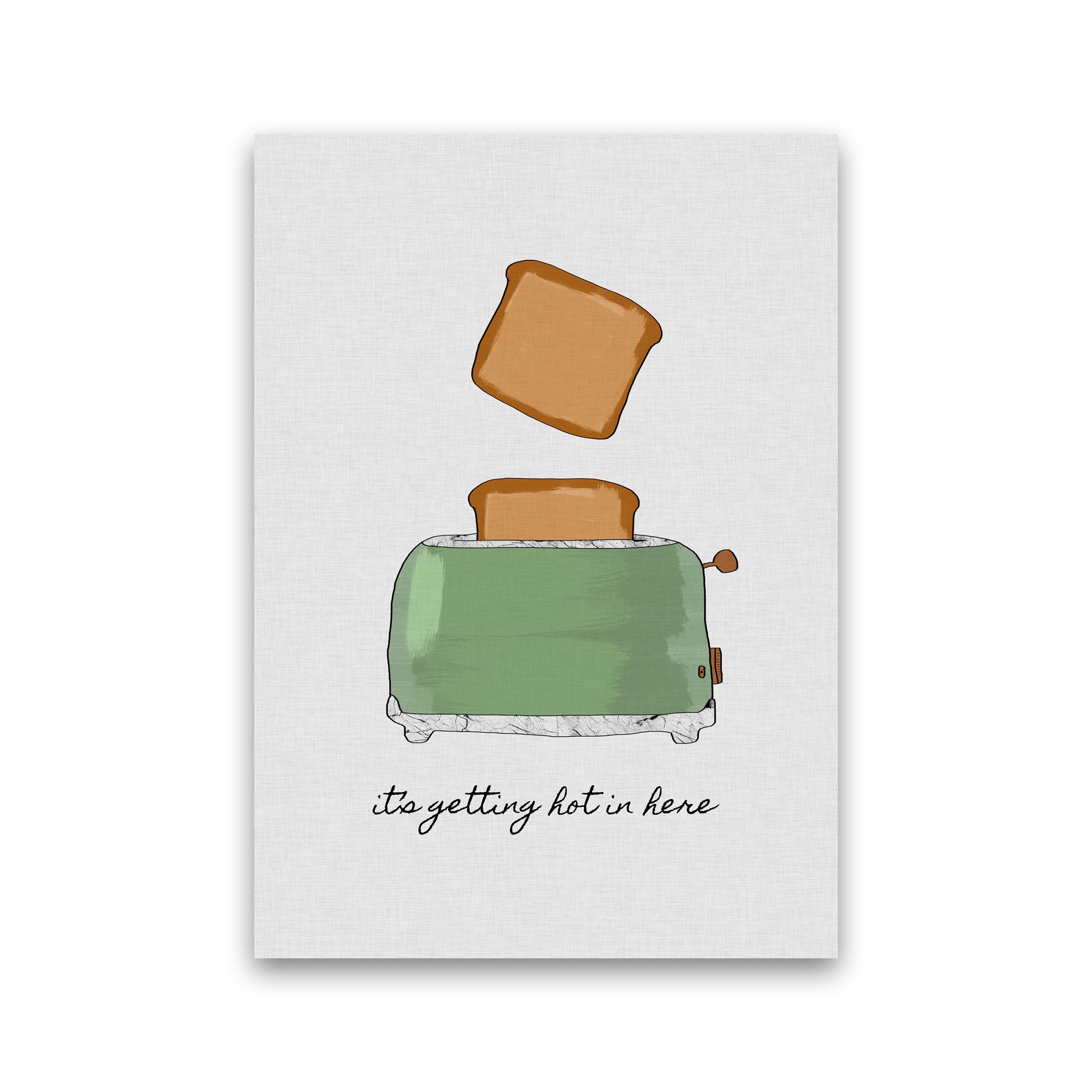 It&#39;s Getting Hot In Here Print By Orara Studio, Framed Kitchen Wall Art Print Only