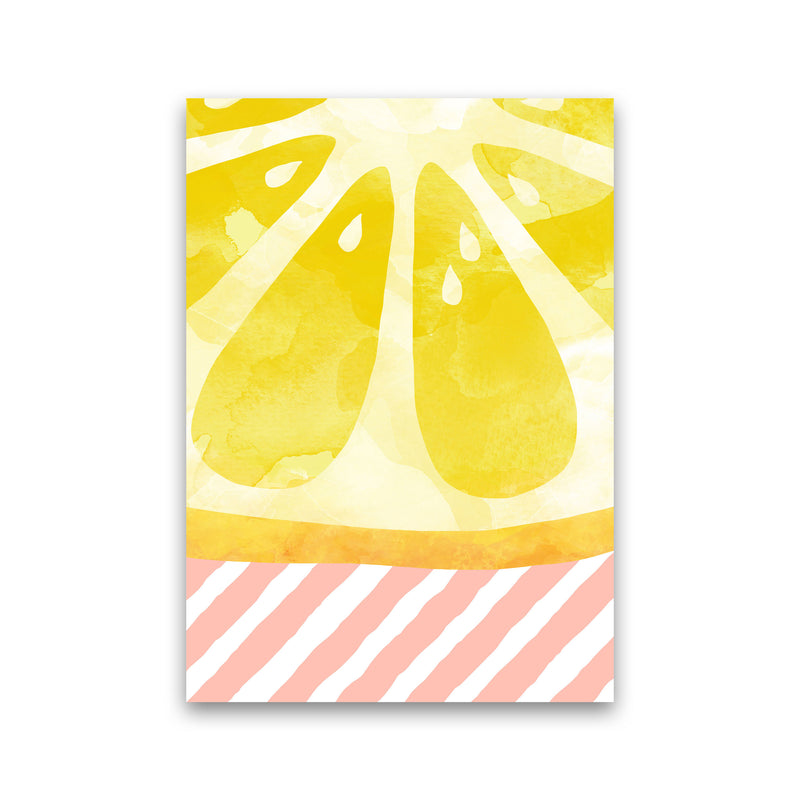 Lemon Abstract Print By Orara Studio, Framed Kitchen Wall Art Print Only