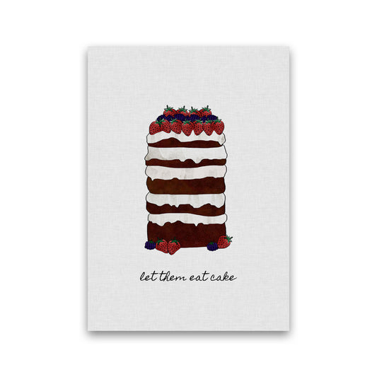 Let Them Eat Cake Print By Orara Studio, Framed Kitchen Wall Art Print Only