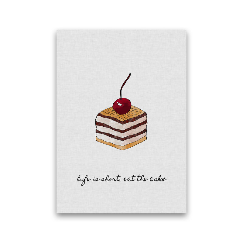 Life Is Short Print By Orara Studio, Framed Kitchen Wall Art Print Only