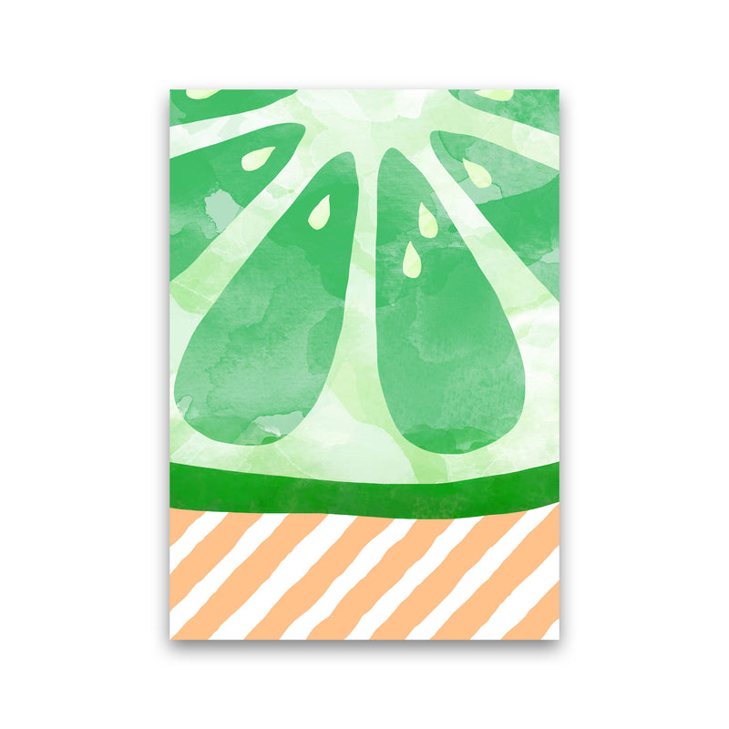 Lime Abstract Print By Orara Studio, Framed Kitchen Wall Art Print Only