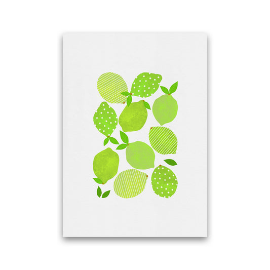 Lime Crowd Print By Orara Studio, Framed Kitchen Wall Art Print Only