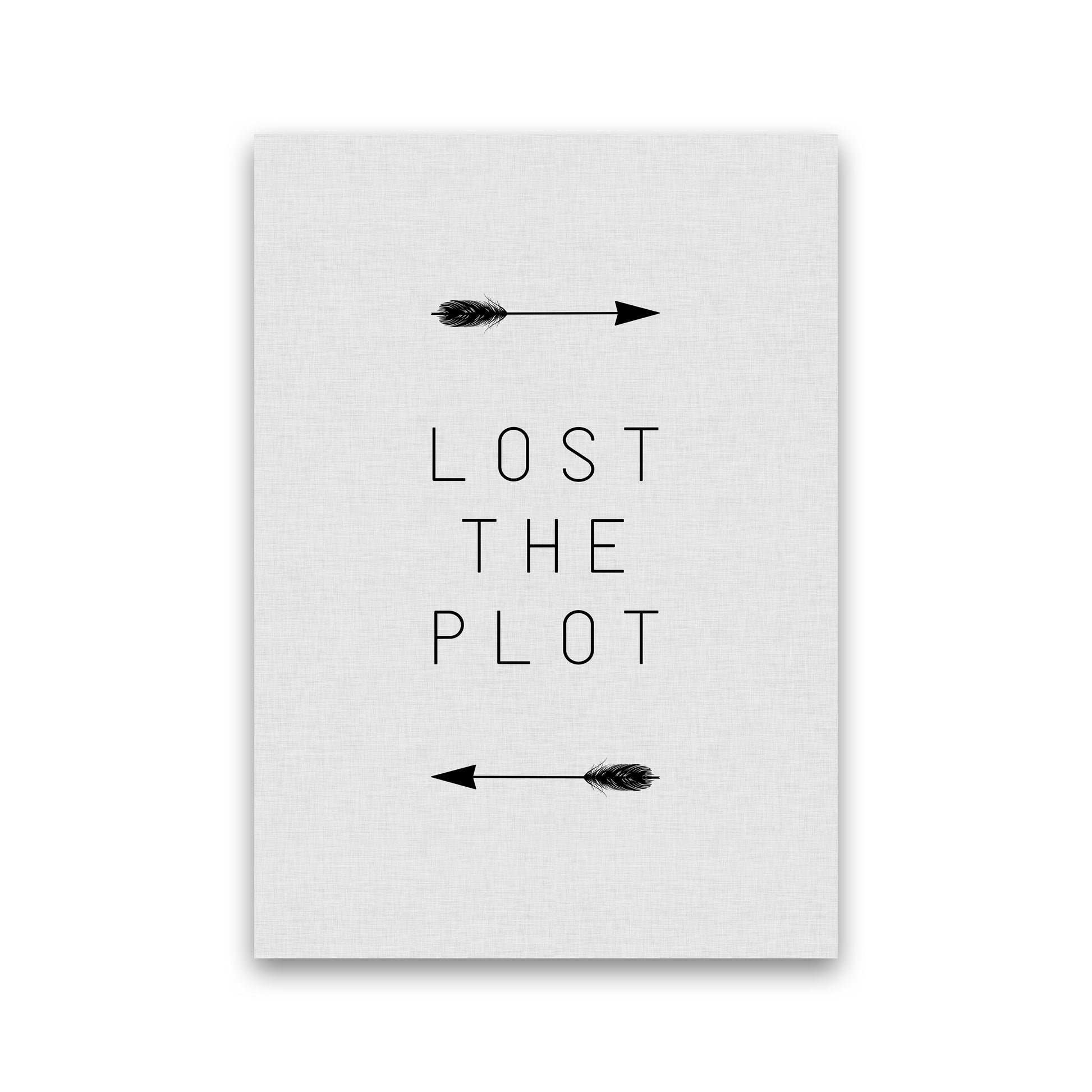 Lost The Plot Arrow Quote Print By Orara Studio Print Only