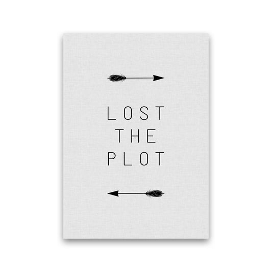 Lost The Plot Arrow Quote Print By Orara Studio Print Only