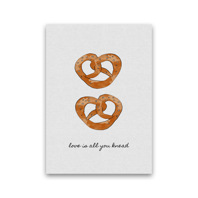 Love Is All You Knead Print By Orara Studio, Framed Kitchen Wall Art Print Only