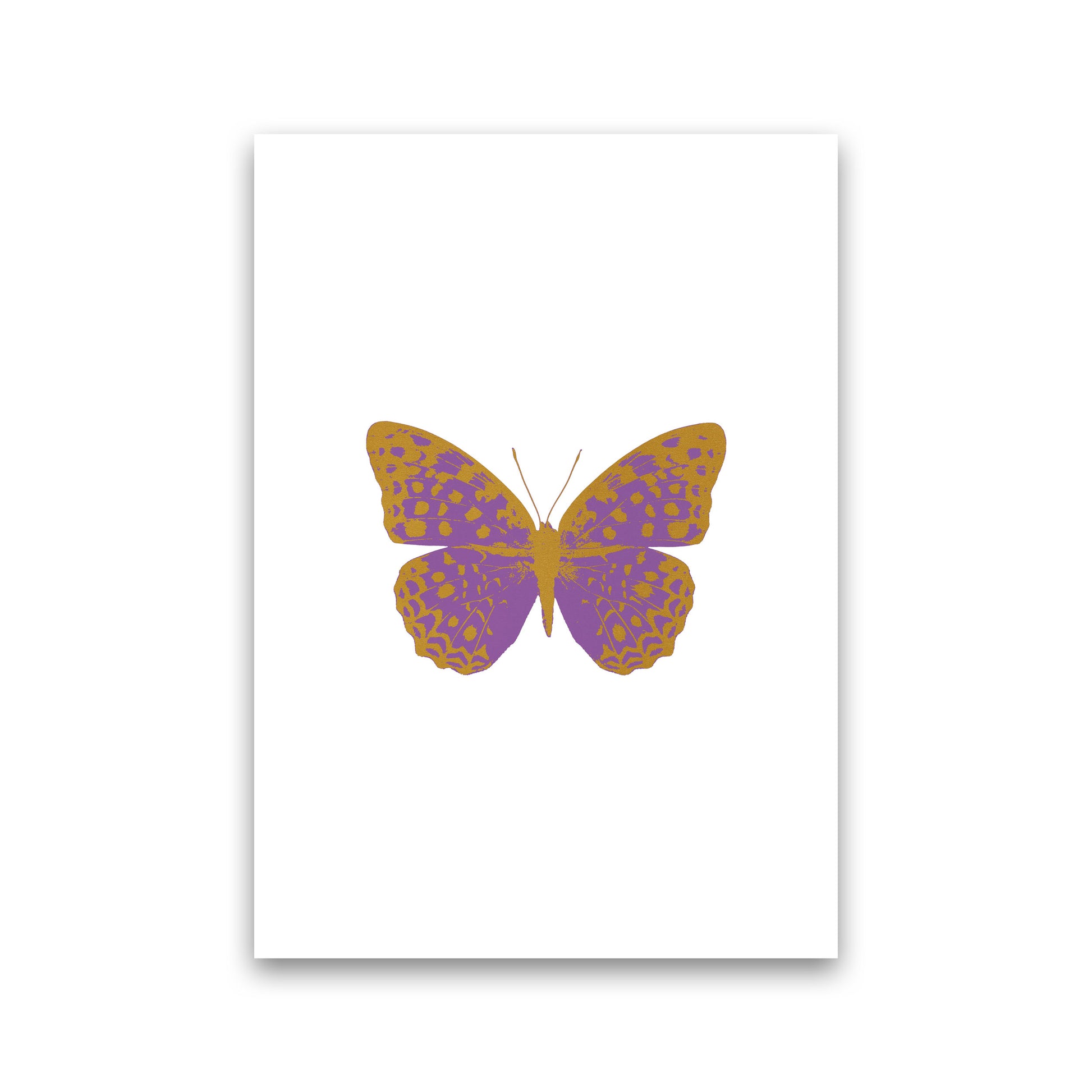 Purple Butterfly Print By Orara Studio Animal Art Print Print Only