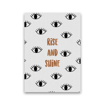 Rise & Shine Bedroom Quote Print By Orara Studio Print Only