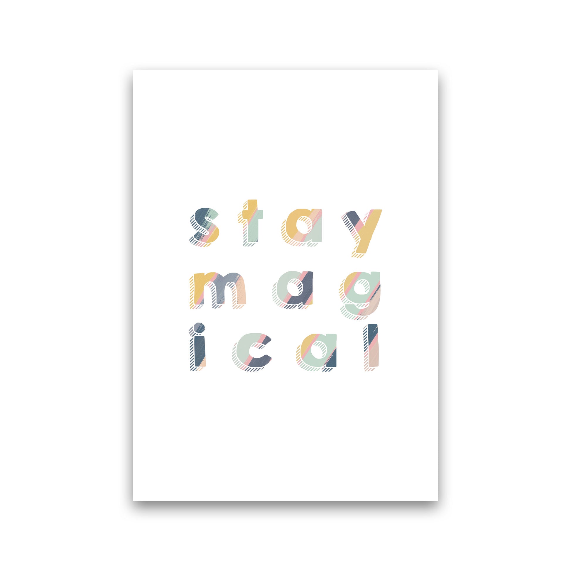 Stay Magical Print By Orara Studio, Framed Childrens Nursey Wall Art Poster Print Only