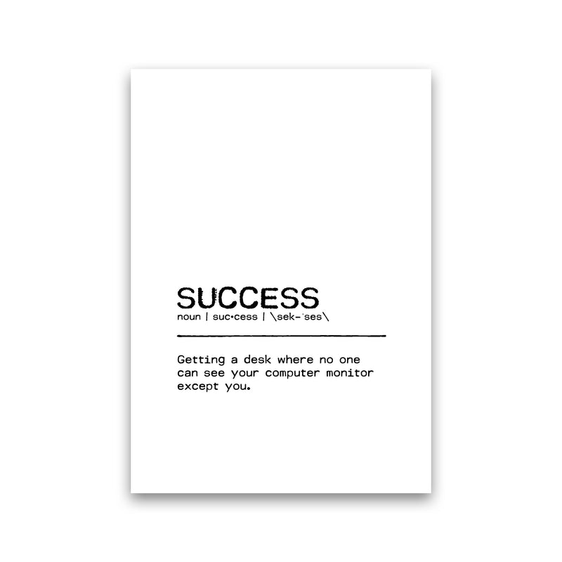 Success Desk Definition Quote Print By Orara Studio Print Only