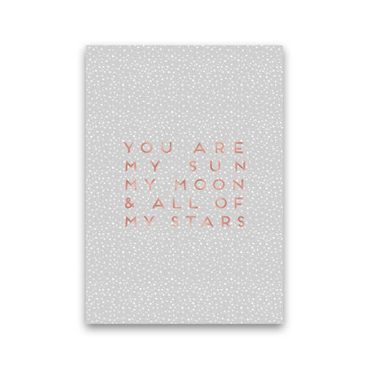 Sun, Moon & Stars Love Quote Print By Orara Studio Print Only