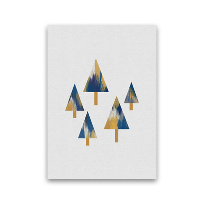 Trees Blue & Yellow Print By Orara Studio Print Only