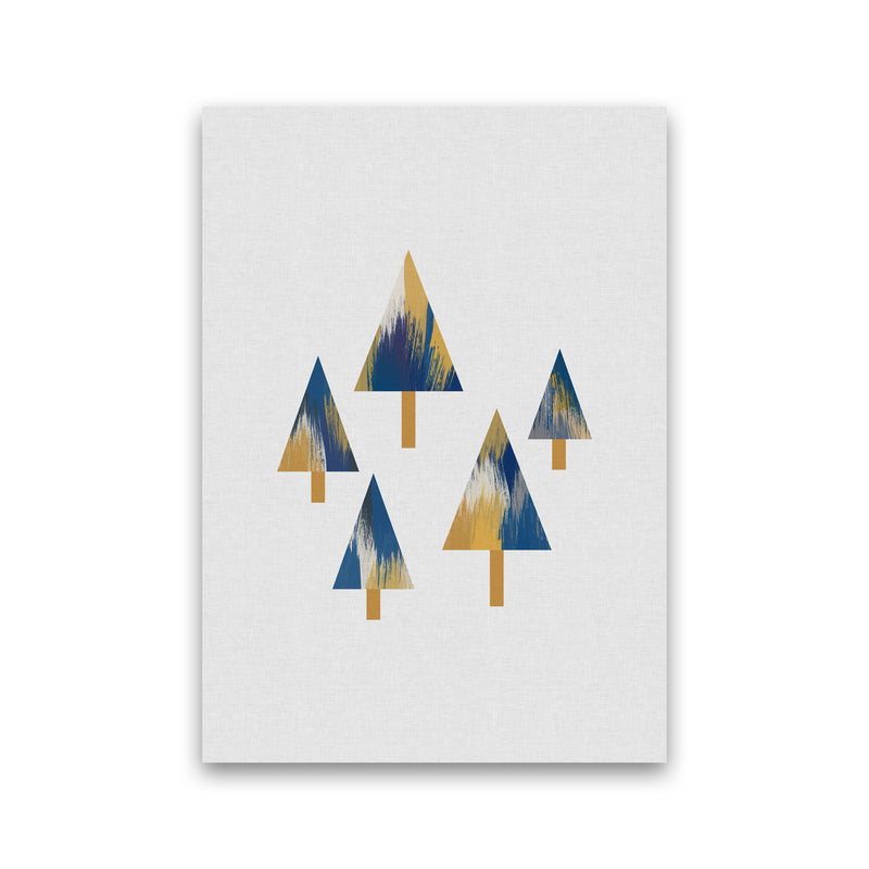 Trees Blue & Yellow Print By Orara Studio Print Only