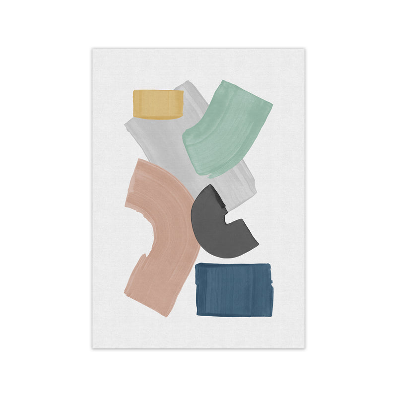Pastel Paint Blocks Art Print by Orara Studio A1 White Frame