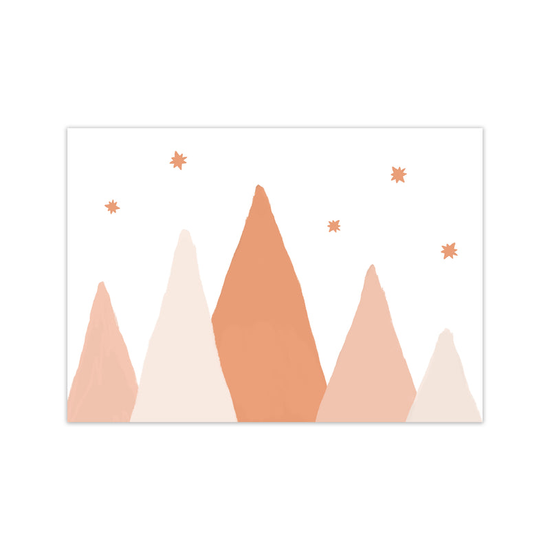 Blush Mountains Christmas Art Print by Orara Studio Print Only