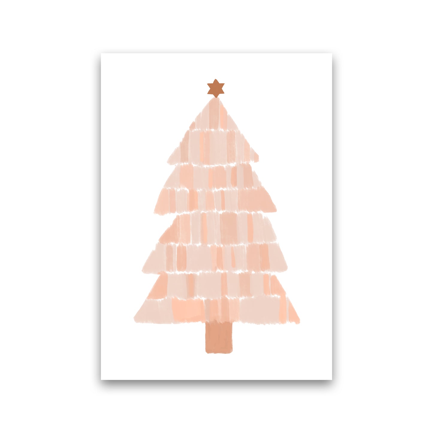 Christmas Tree Painting Christmas Art Print by Orara Studio Print Only